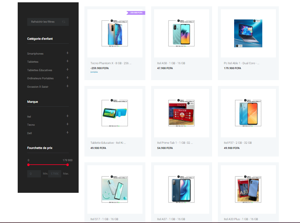 SITE WEB E-Commerce
