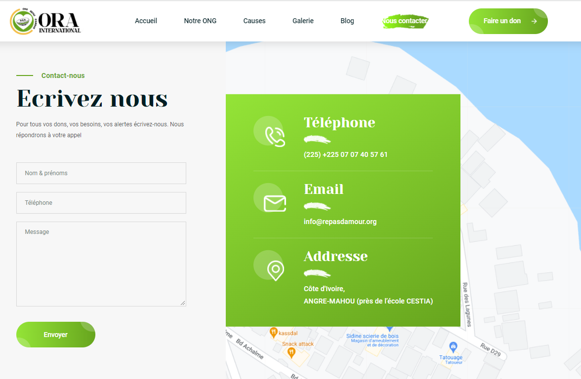 SITE WEB ONG 